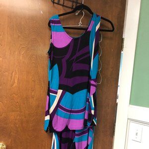 Jostar Blue & Pink capri set XL